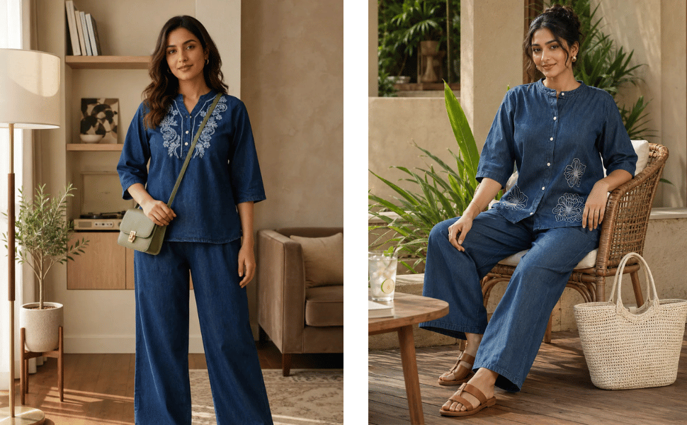 From Office Cabin to Flight Gate: The One Denim Co-Ord Set for Women You Need This Season