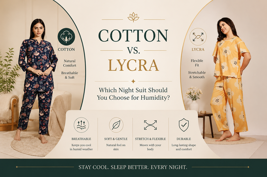 Cotton vs. Lycra: Which Night Suit Should You Choose for Humidity?