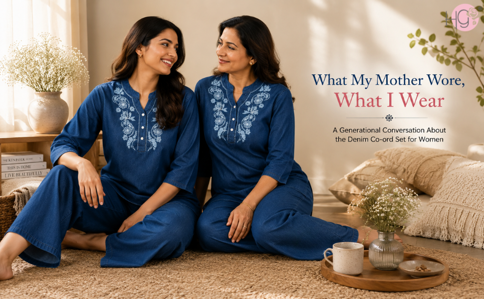 What My Mother Wore, What I Wear: A Generational Conversation About the Denim Co-Ord Set for Women