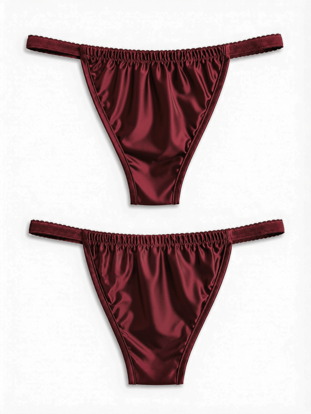 Velvet Burgundy Mulberry Silk Babydoll Dress with Scalloped Lace