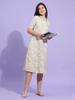Candy Crush Printed A-Line Short Nighty for Women Soft Flowy Fabric