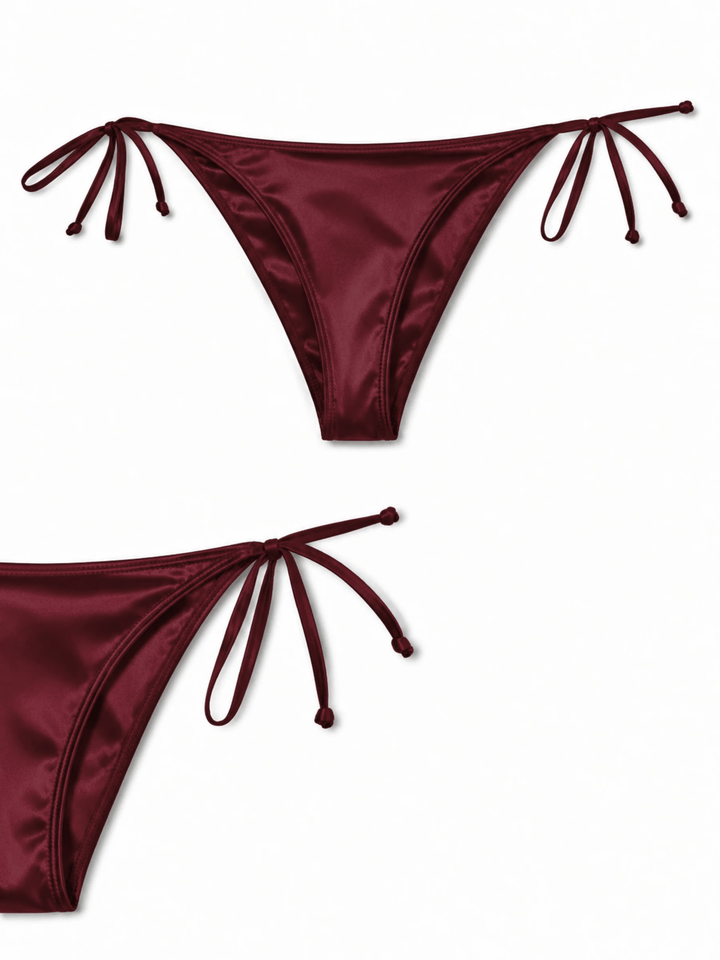 Velvet Merlot Luxury Mulberry Silk Babydoll Nightwear