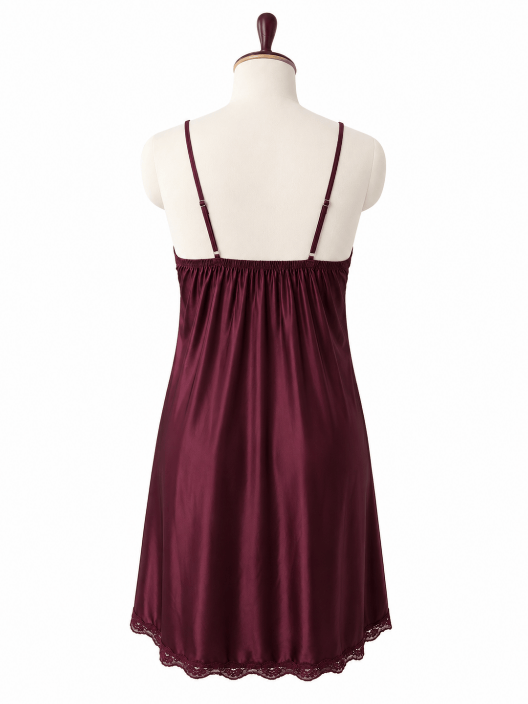 Velvet Merlot Luxury Mulberry Silk Babydoll Nightwear