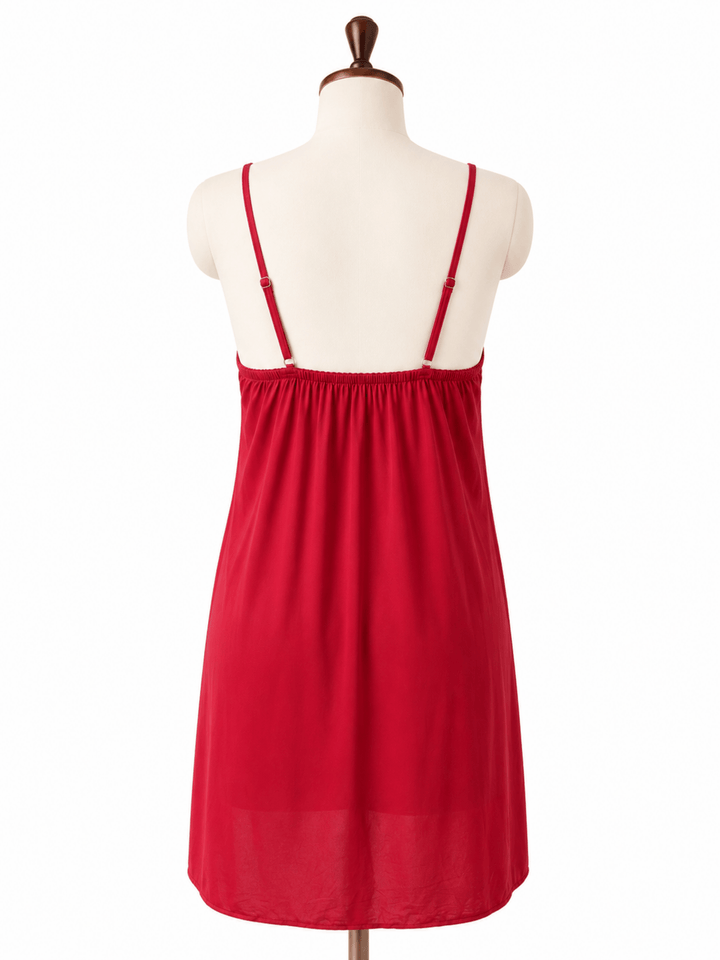 Scarlet Romance Deep V Neck Babydoll Dress for Women