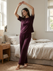 Berry Plum Luxe-Rib Solid PJ Set – Everyday Comfort