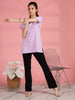 Long Cotton T Shirt for Women with Hip Length Relaxed Fit