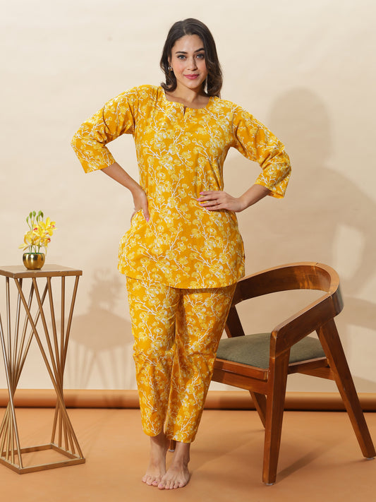 Blush Peach Cotton Coord Set for Women for Laid-Back Comfort and Style