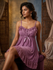 Lilac Luxe Babydoll Dress Romantic Lace A Line Bridal Nightwear