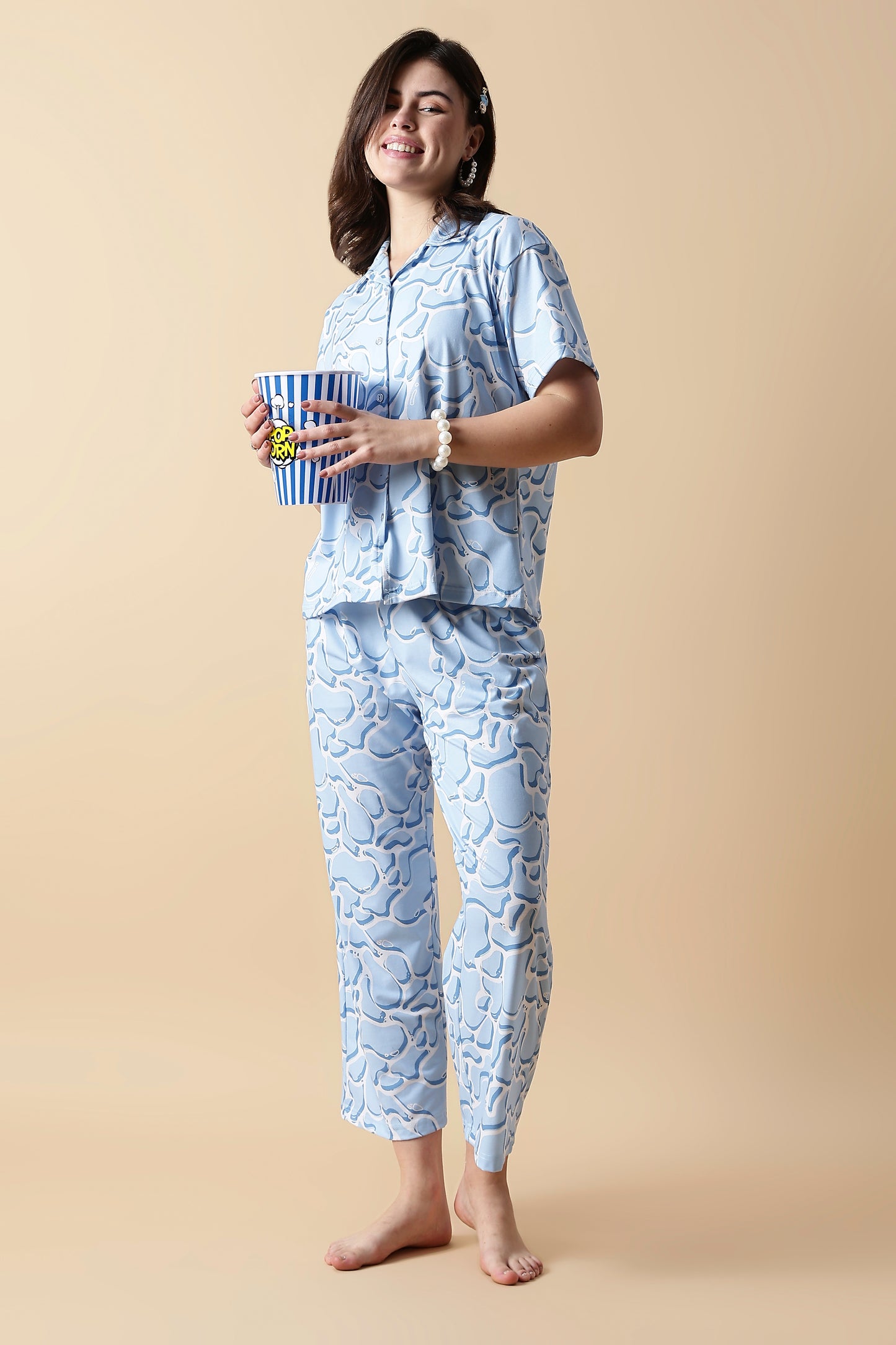 Dreamy Cloud Soft Lycra Loungewear Set