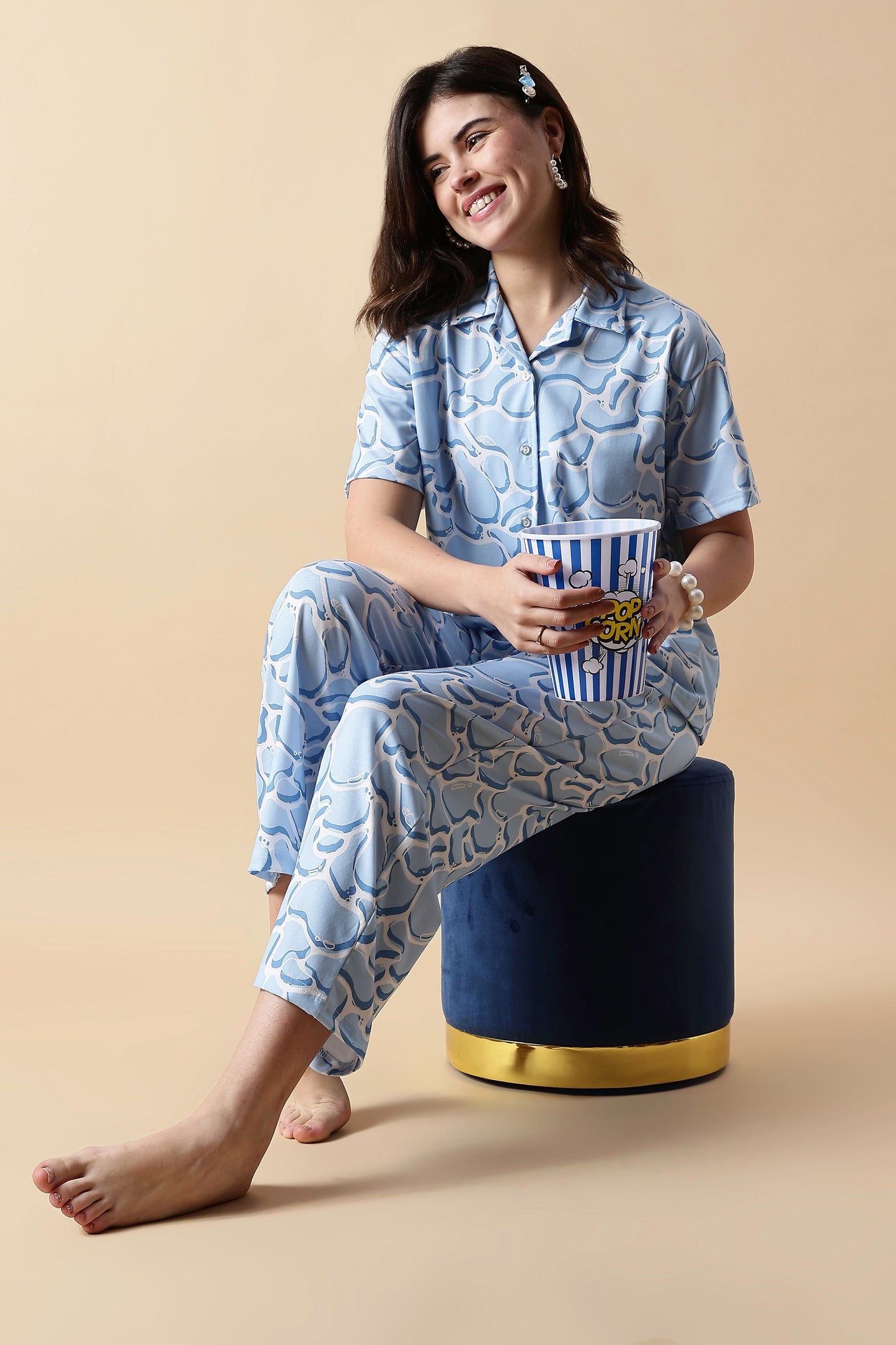 Dreamy Cloud Soft Lycra Loungewear Set