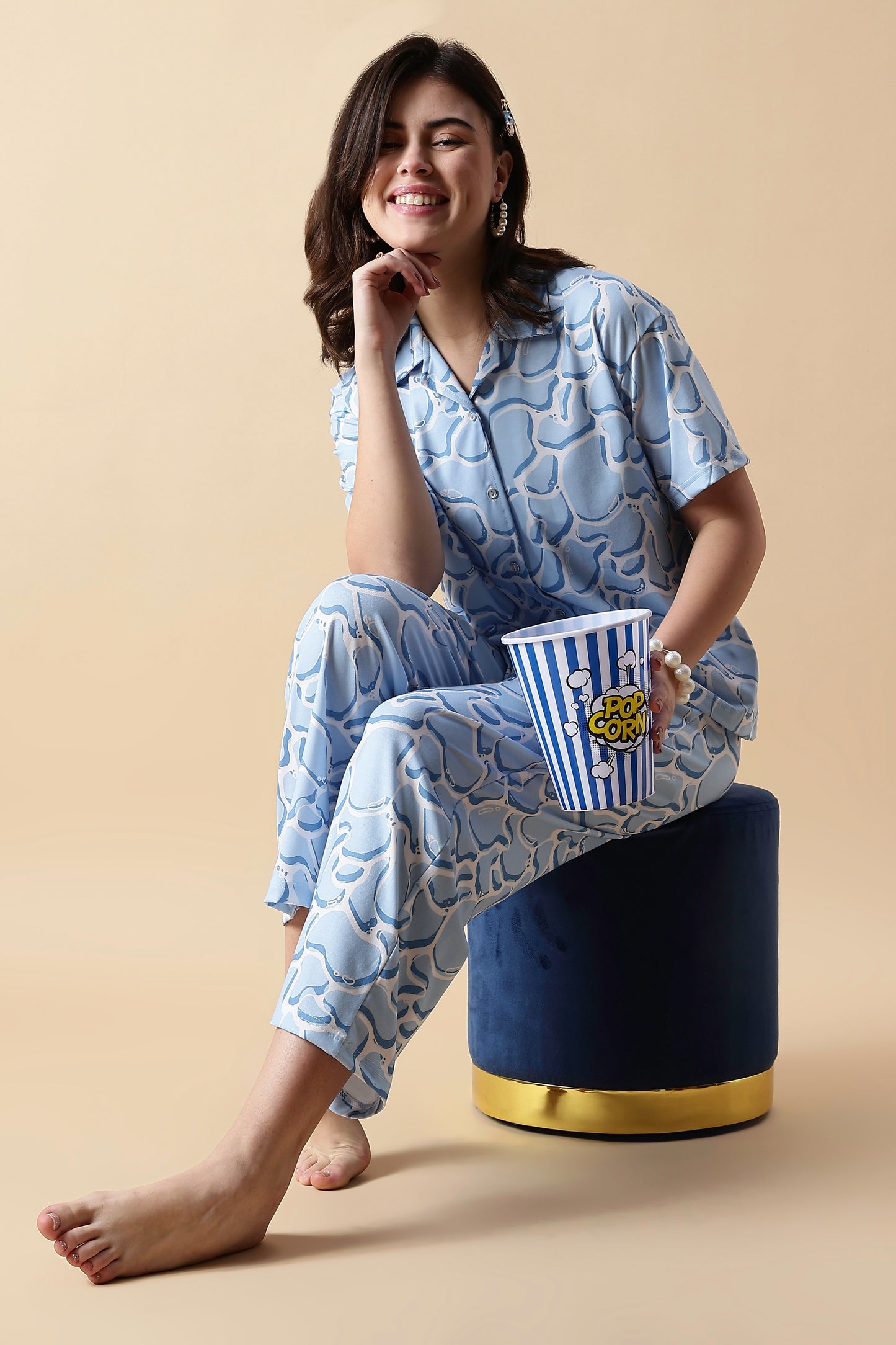 Dreamy Cloud Soft Lycra Loungewear Set