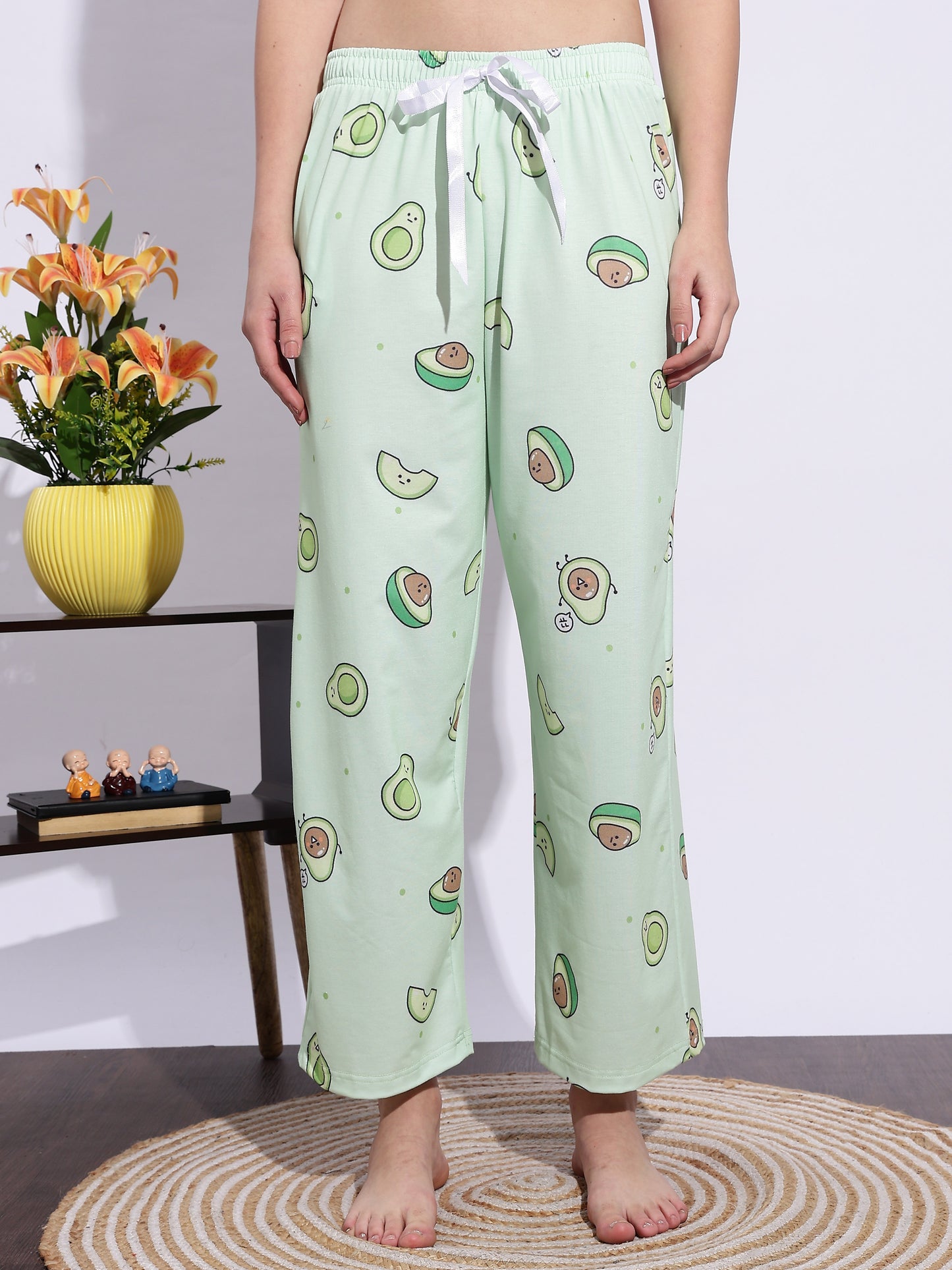 Mint Baby Avocado Premium Lycra Night Set for Teens