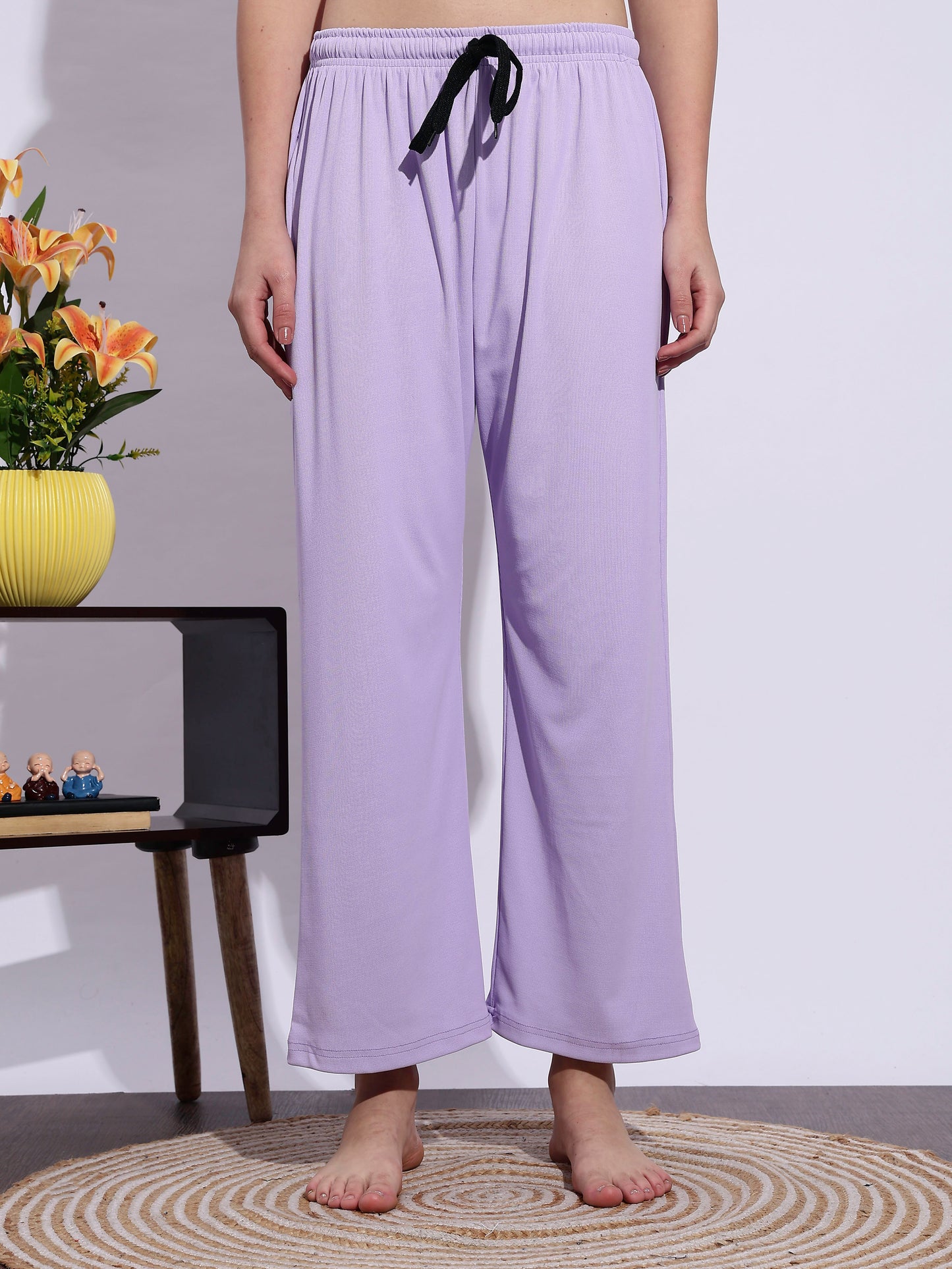 Lavender Mist Soft-Rib Solid PJ Set – Everyday Comfort