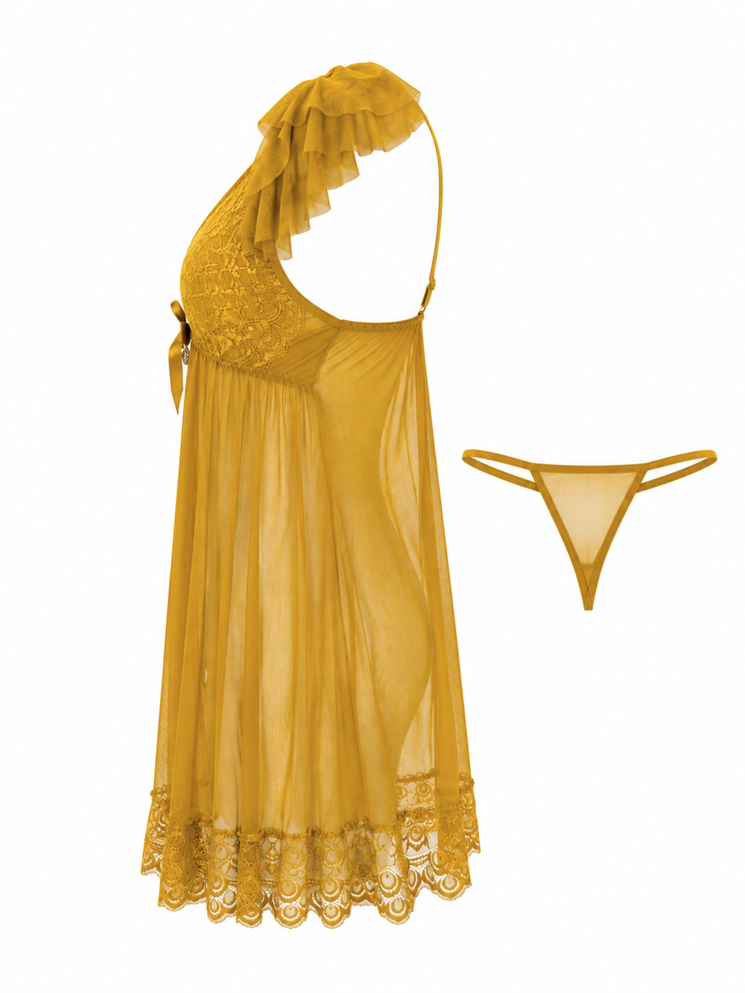 Golden Muse Romantic Lace Babydoll