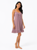 Blush Taupe Polka Dot Babydoll Dress for Women Soft Comfort