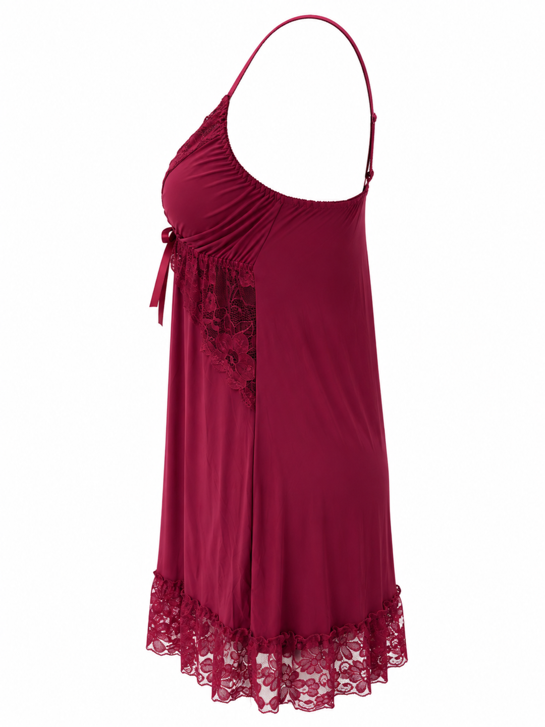 Ruby Romance Malai Modal Babydoll Dress Lace V Neck Bridal Fit