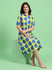 Bubble Blast Printed A-Line Short Nighty for Women