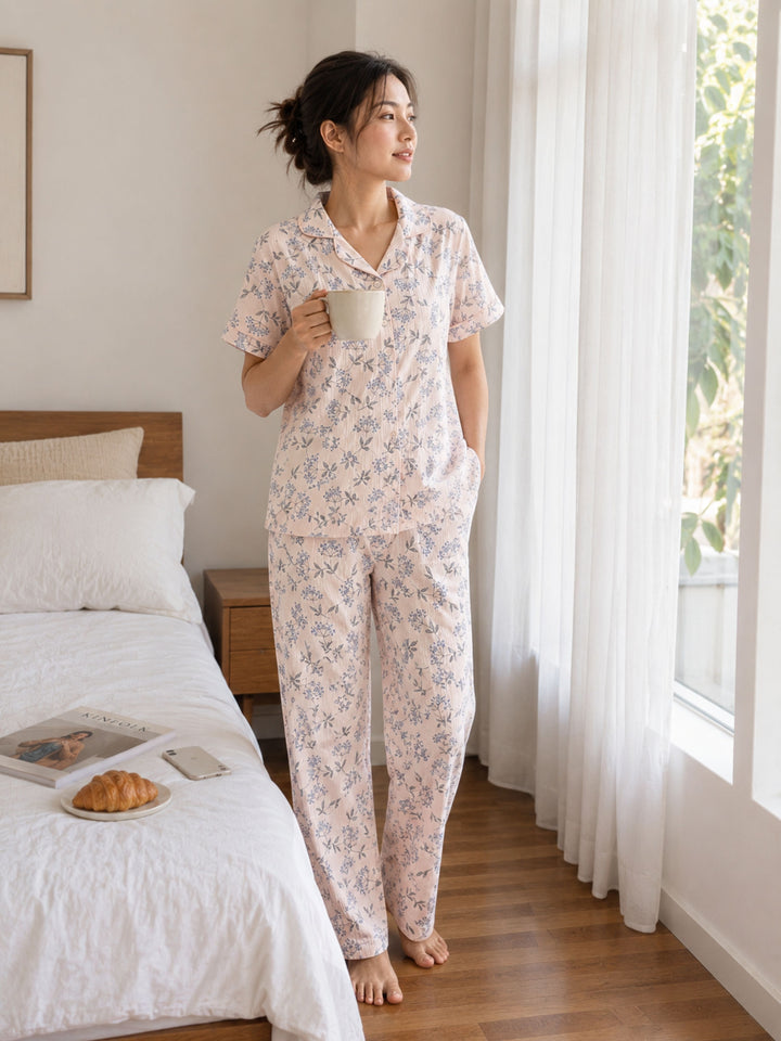 Peach Sorbet Cute Korean Lounge Set