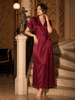 Satin Robe and Night Gown Set for Women Luxe Lace Sleepwear