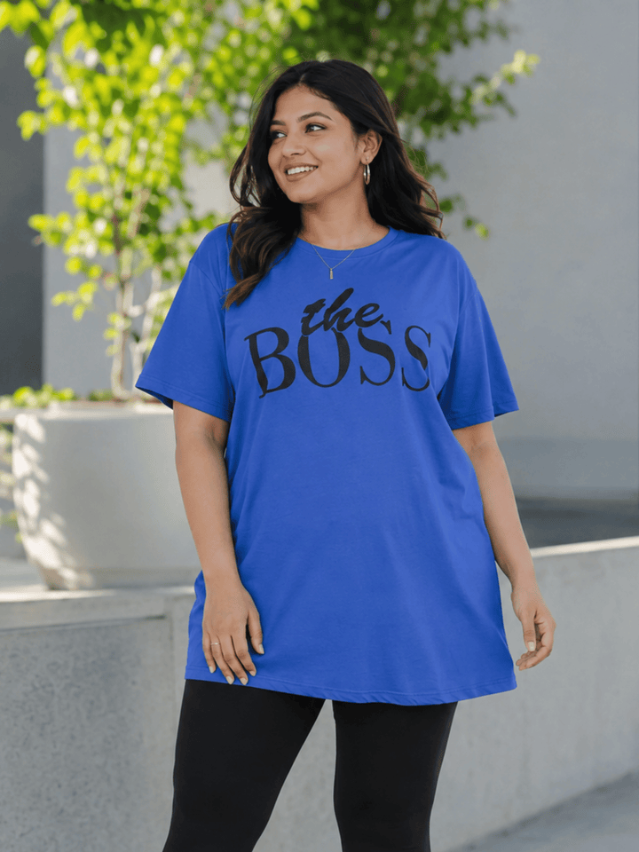 Ocean Blue Relaxed Fit Yoga T-Shirt for Women Perfect for Outings