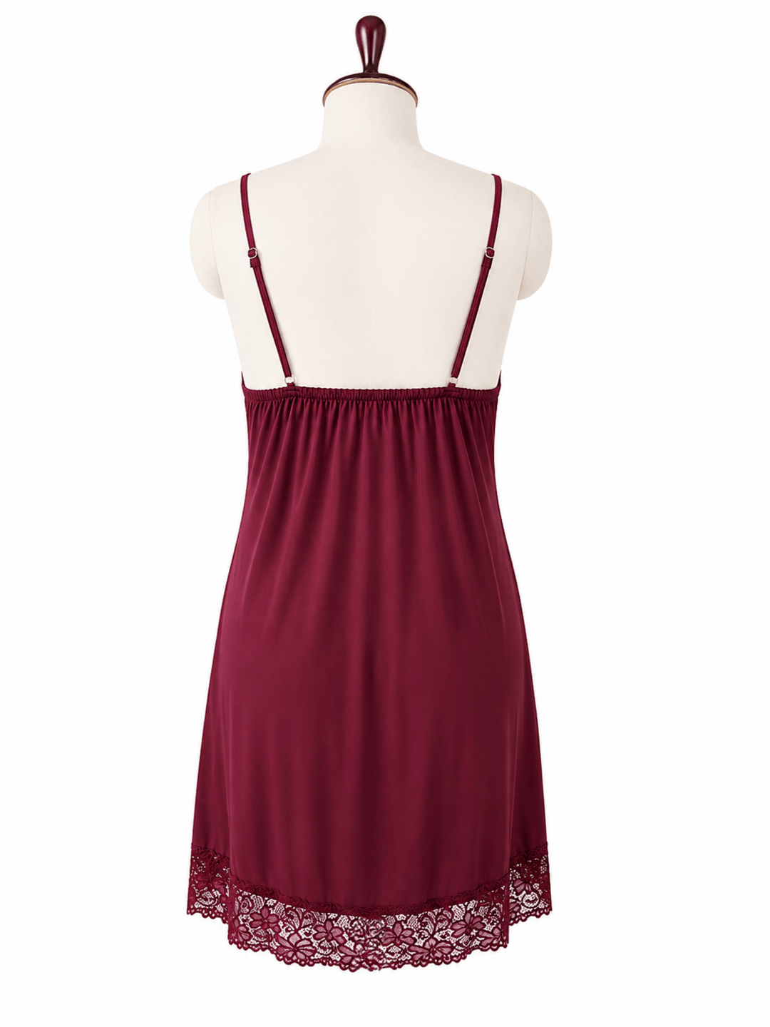 Berry Bliss Malai Floral Lace Babydoll Nightdress for Women