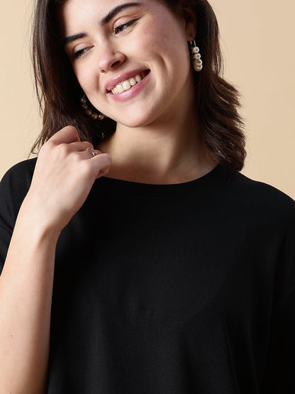 Black Magic Rib-Soft Cozy & Stylish Loungewear Set for Women