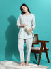 Cream Blue Pure Cotton Co Ord Set for Women Stylish Loungewear for Daily Wear