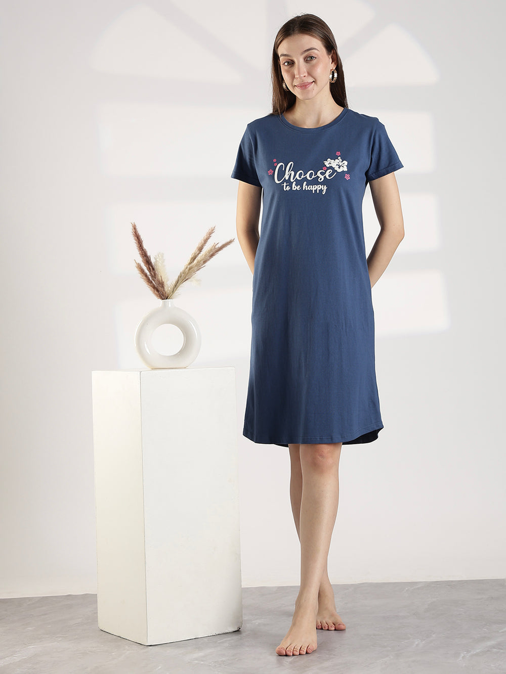 Premium plus size short nighty- night dress for women online