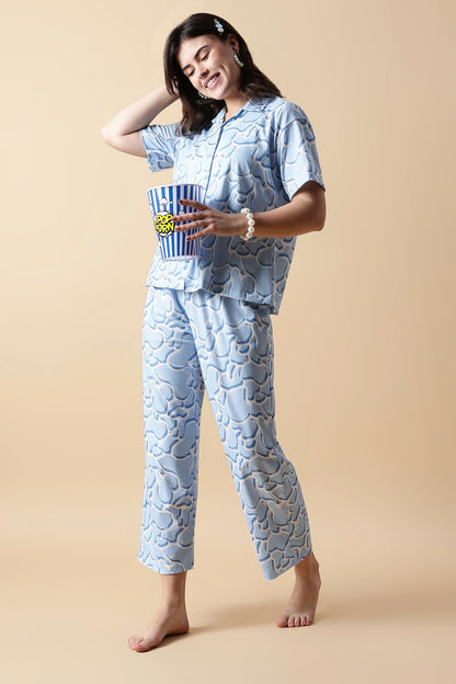 Dreamy Cloud Lycra Girls Pajama Sets