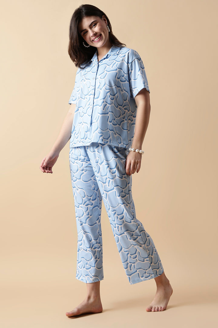 Dreamy Cloud Lycra Girls Pajama Sets