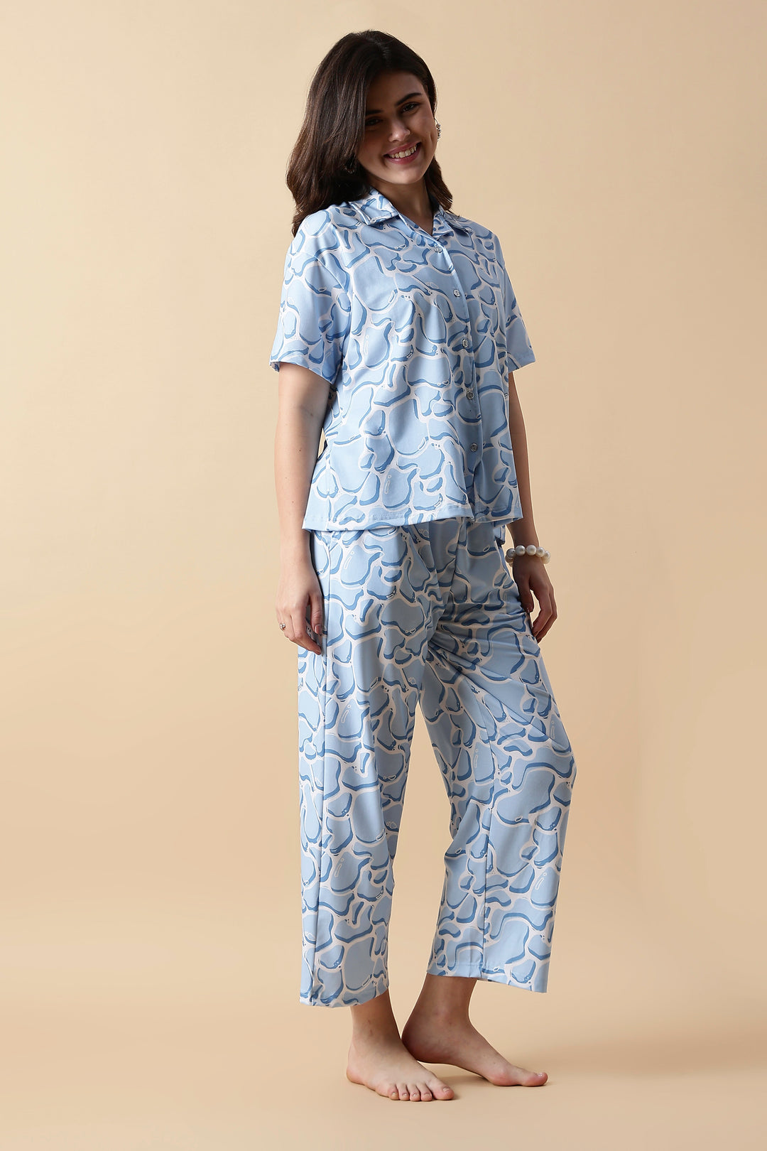 Dreamy Cloud Lycra Girls Pajama Sets