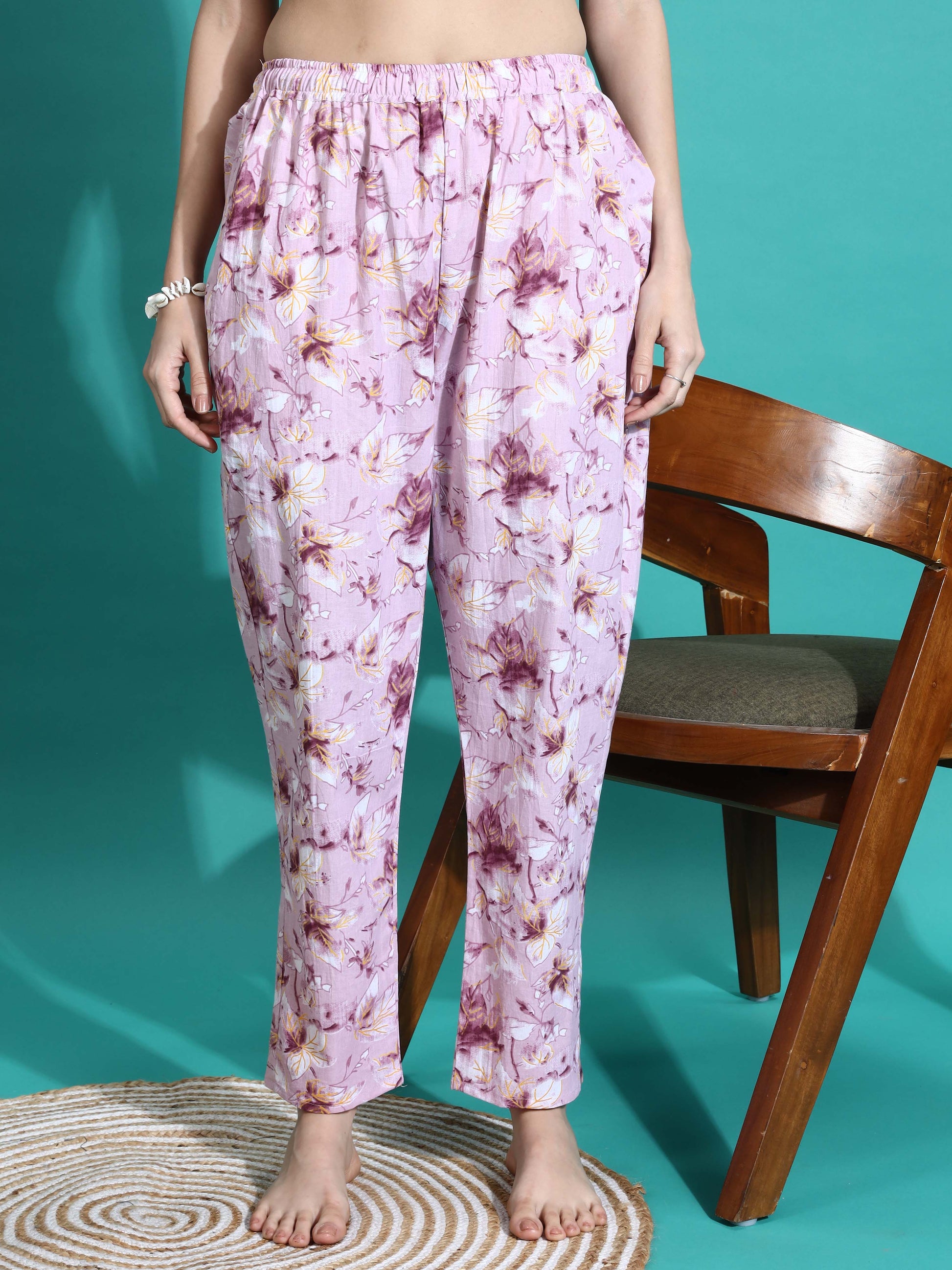 Lavender Blush Cotton Co-ord Set for Girls