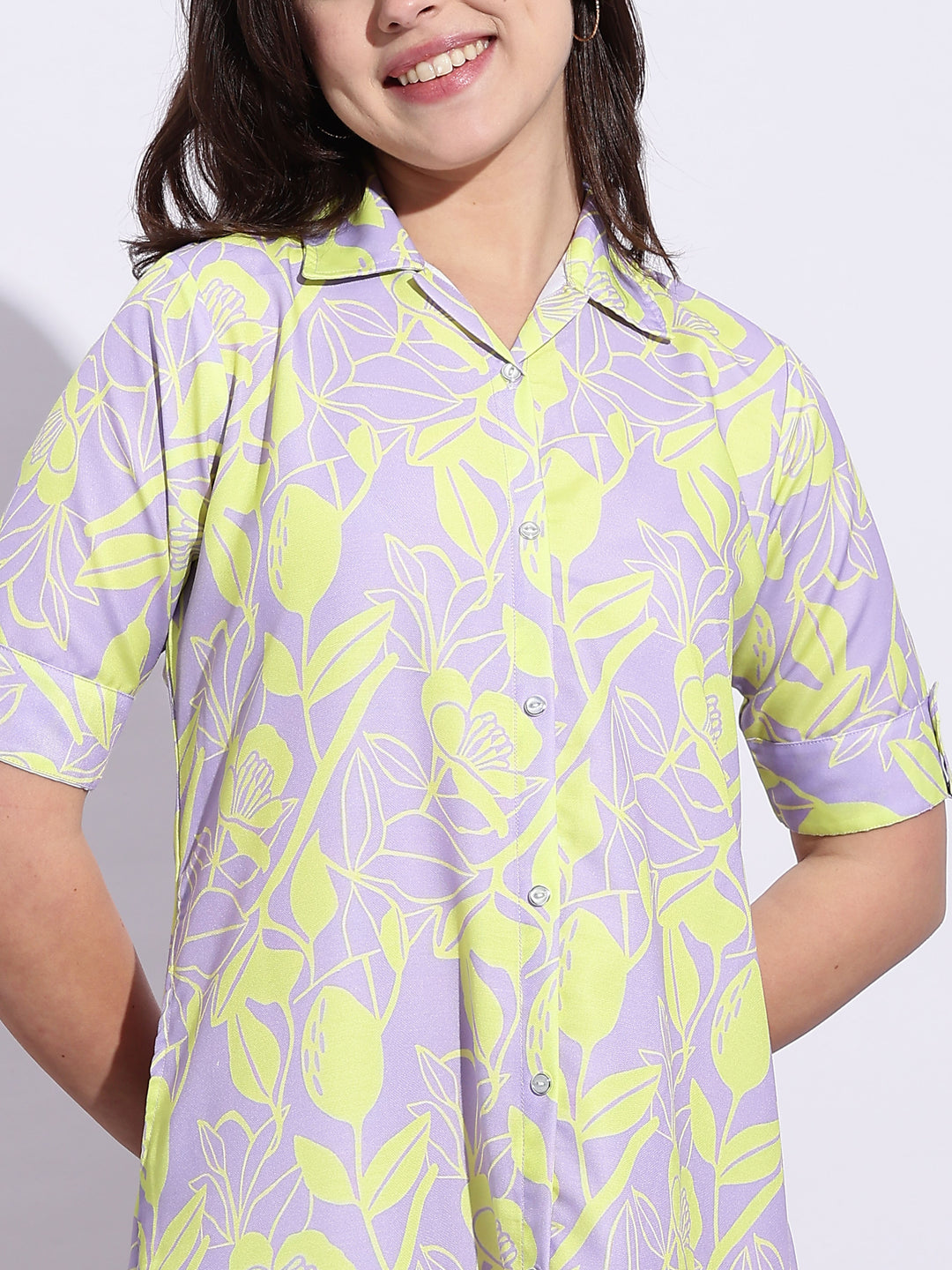 Candy Crush Lilac Midi Nighty for Girls