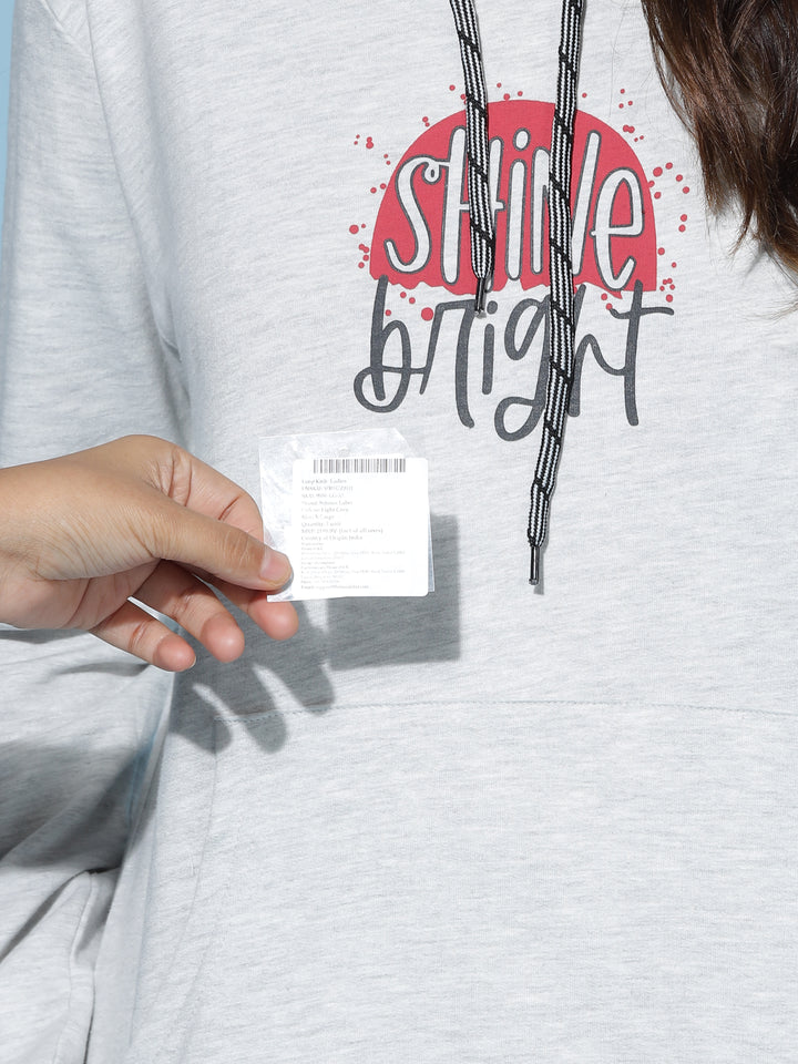 Mist Grey Branded Winter Cotton Coord Set for Women