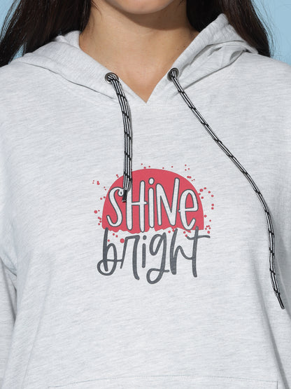 Mist Grey Branded Winter Cotton Coord Set for Women