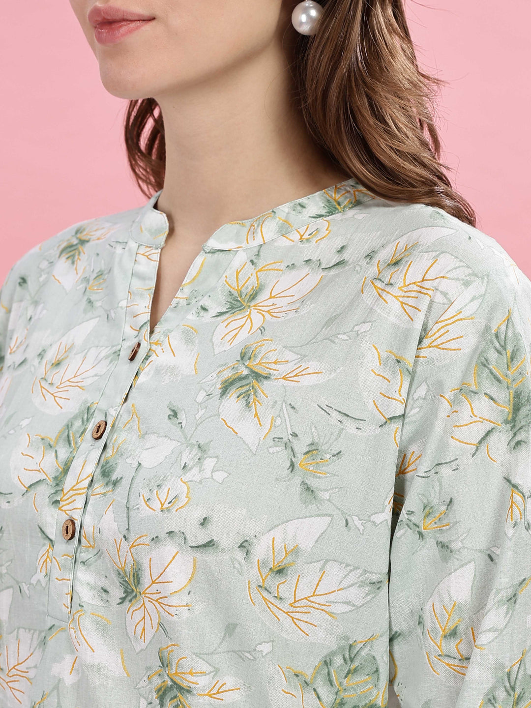 Relaxed Fit Pastel Green Pure Cotton PJ Set for Girls