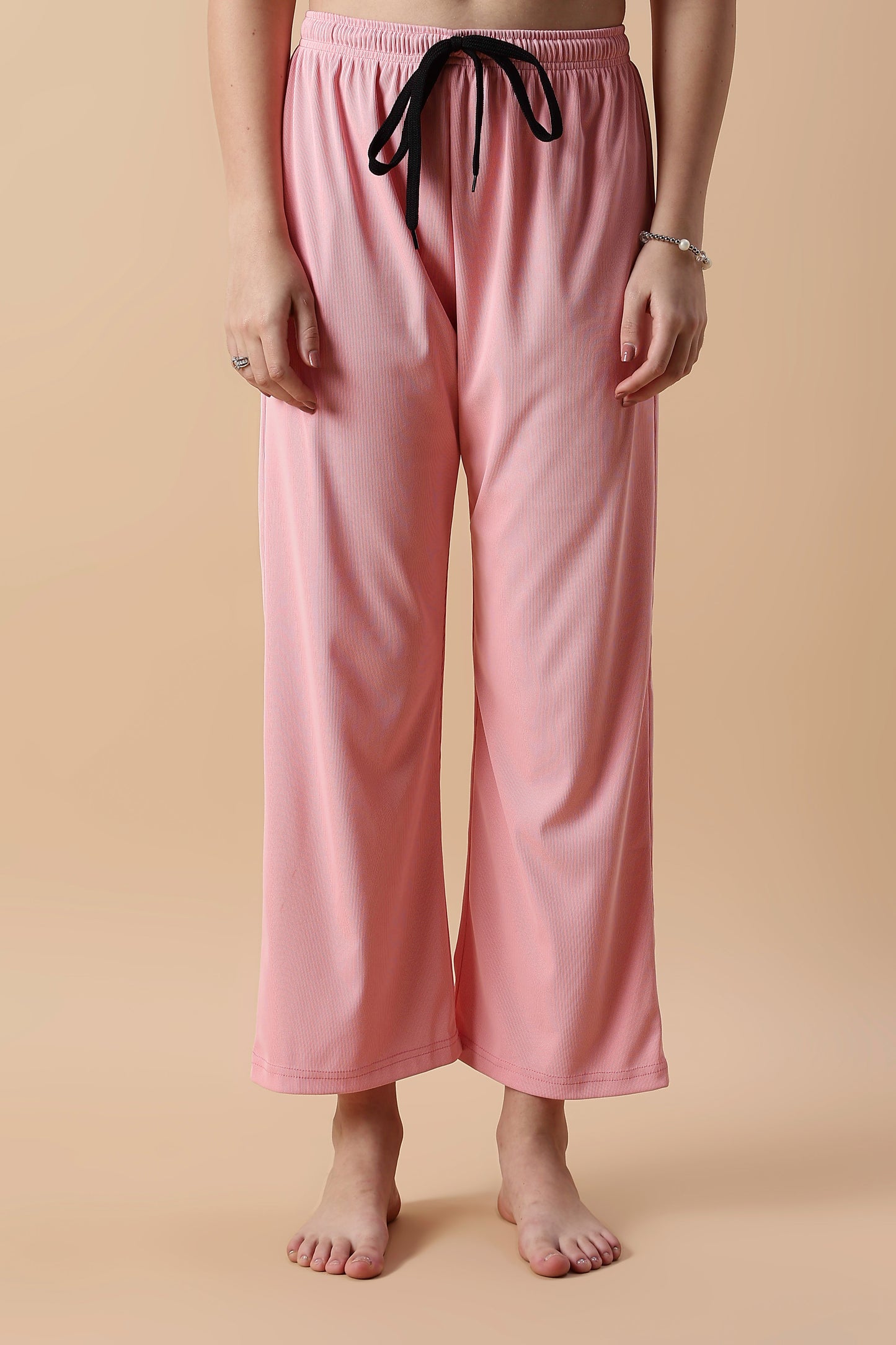 Soft Peach Summer Night Suit For Women