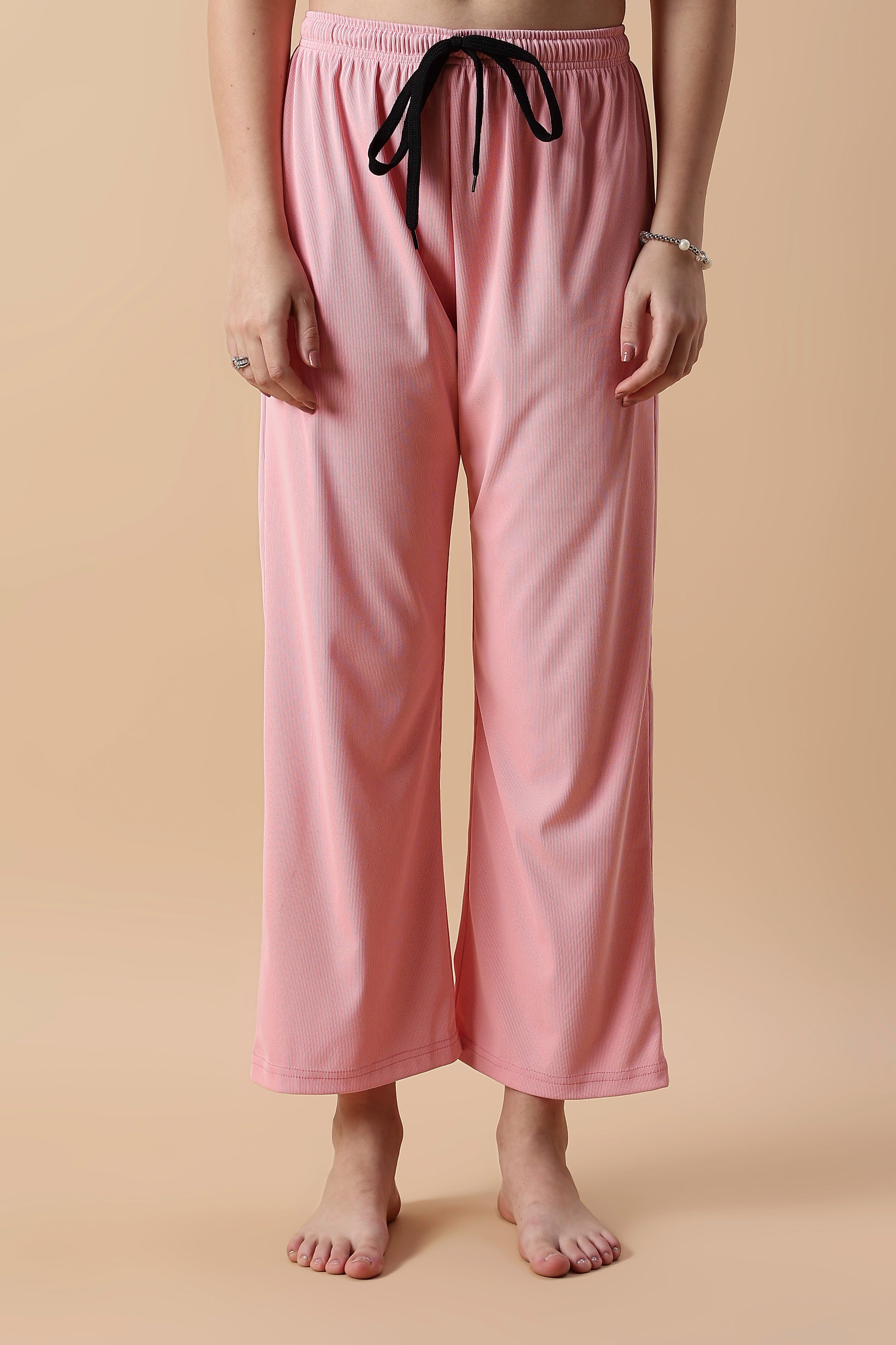 Soft Peach Summer Night Suit For Women