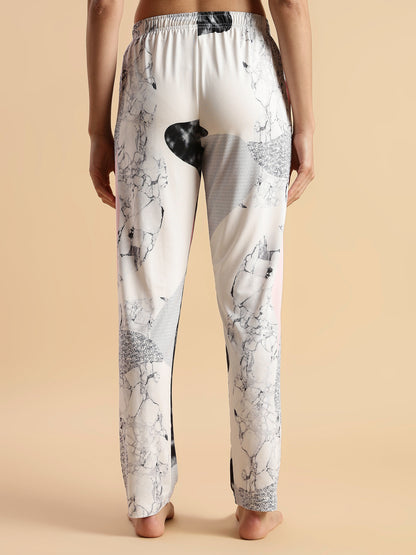 Pink Paw Puff Gloss Malai Modern Loungewear Sets For Girls