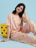 Pink Crush Lemon-Dream Night Suit For Women – Premium Lycra