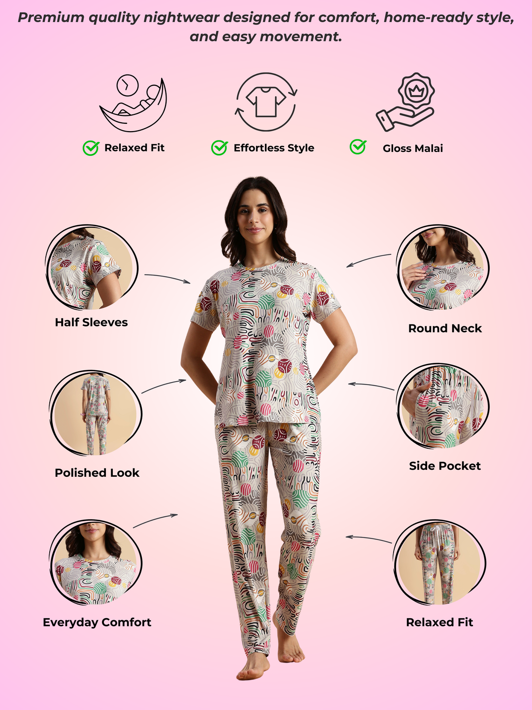 Pop candy branded pajama set and pj set for women In India