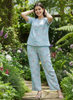 Sky Blue Rayon Summer Coord Set for Women with Breezy Fit and Casual Charm