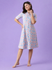 Fairy Garden Button Down Midi Nighty for Women