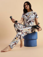 Art Print Soft Loungewear Set for Teens Aesthetic All-Season Wear