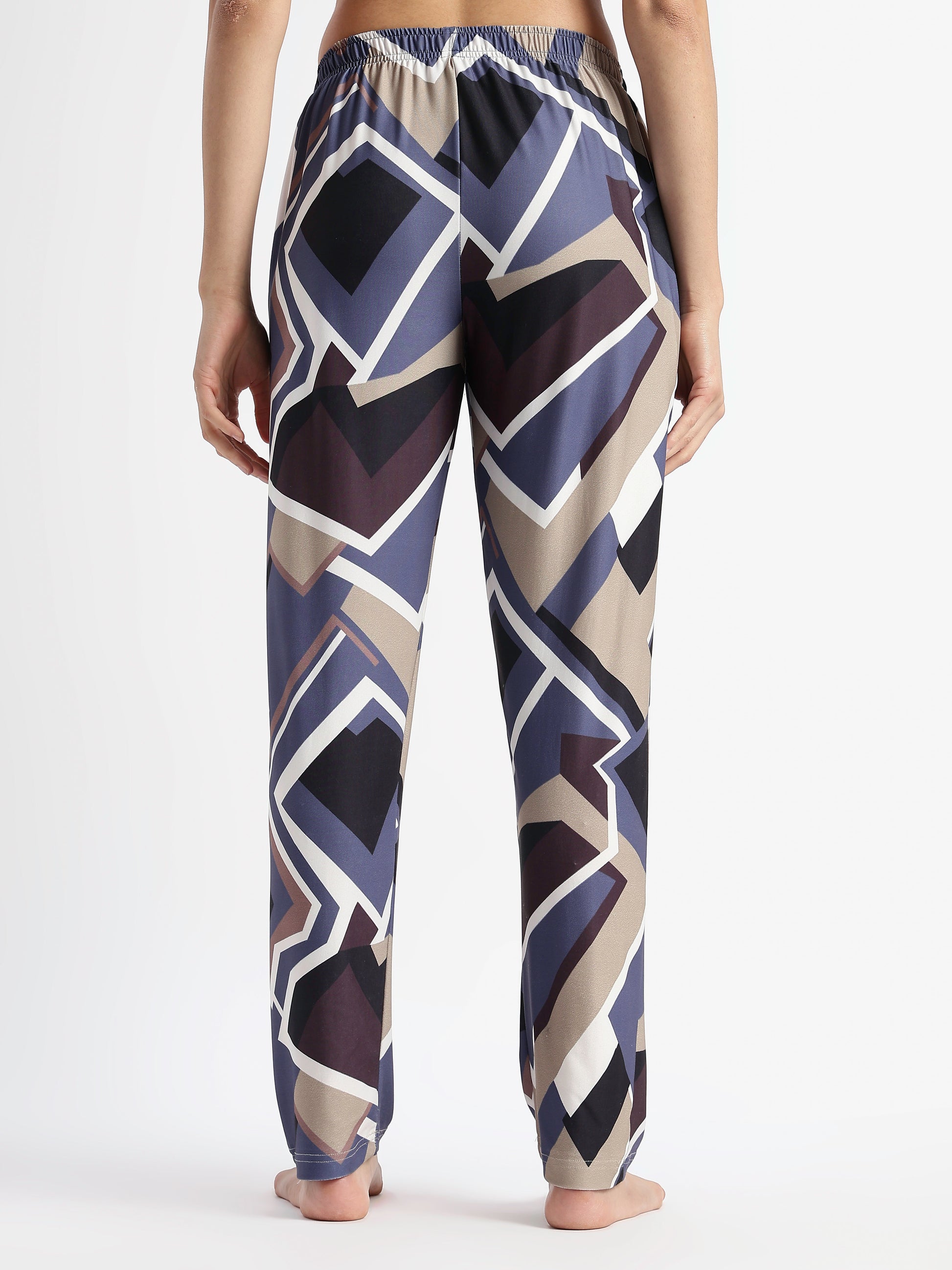 Blue Latte Printed Loungewear Set for Girls