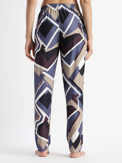 Blue Latte Printed Loungewear Set for Girls