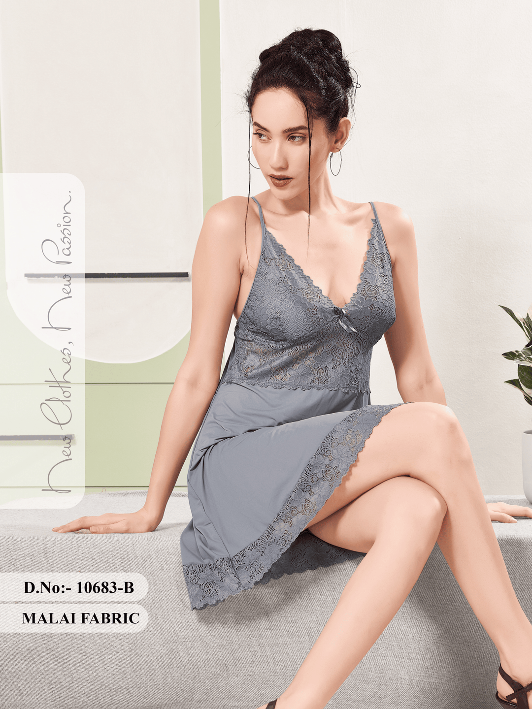 Silver serenity bridal babydoll dress for women online