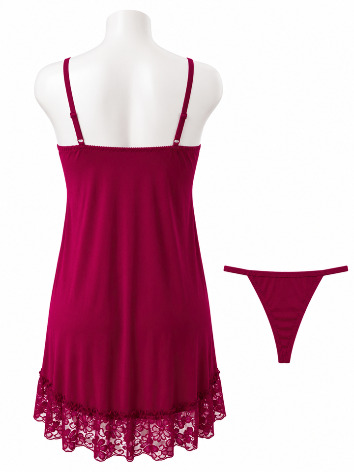 Romantic babydoll dress for women with adjustable fit
