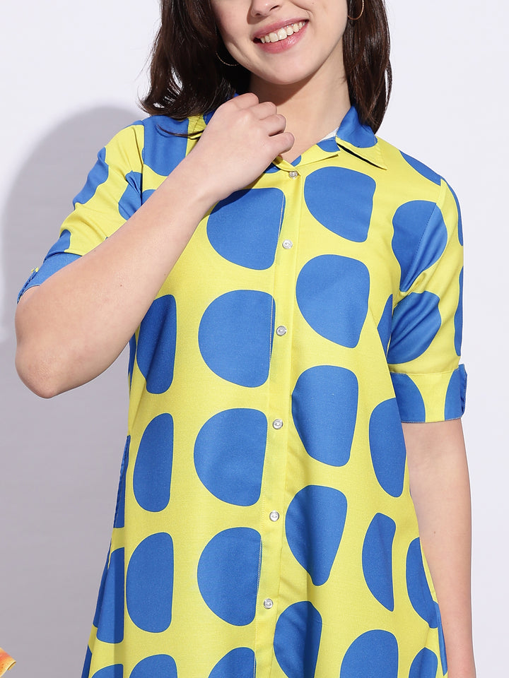 Bubble blast print classy modern style nighty for women