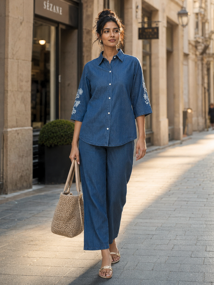 Premium Relaxed Fit Cotton Denim Outfits for Women.
